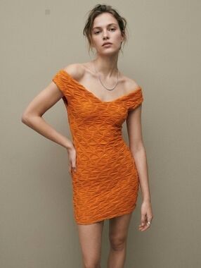 zara bronze metallic dress ZARA Strapless Metallic Mini Dress Rose Gold Bronze Sweetheart XS Viral  TikTok